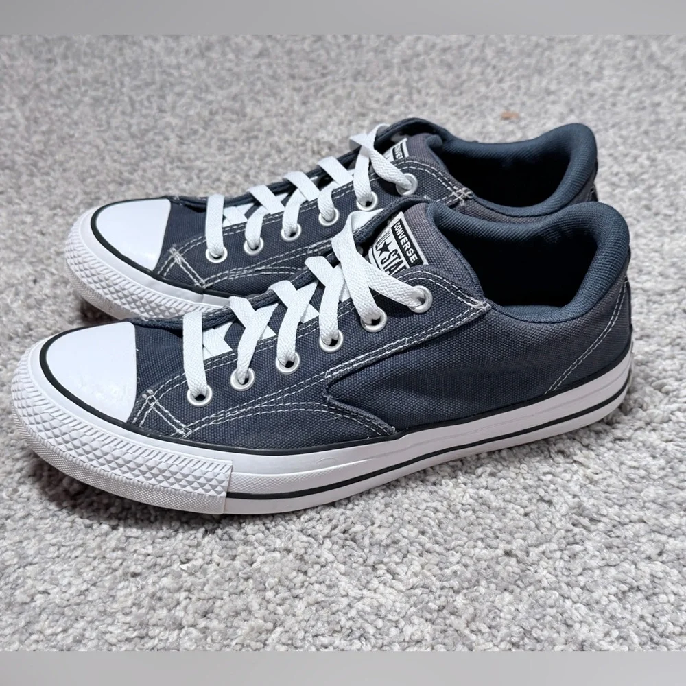 Converse All Star Low Top Sneakers Gray Canvas Lace Up Men’s 9 Women’s 11 - Picture 2 of 10